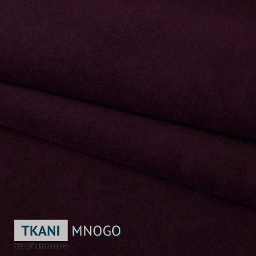 Фото ткани велюра “188-32” (однотонный бордовый)