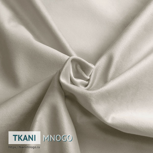 Фото фактуры велюра “030” (однотонный белый, серый)