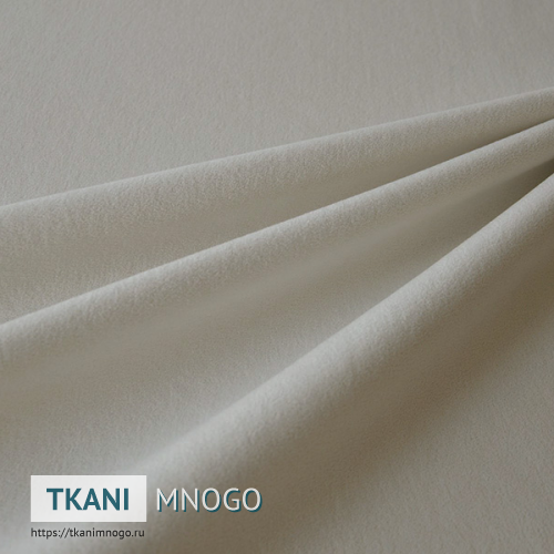 Фото обивки велюра “Lion-4” (однотонный белый, серый)