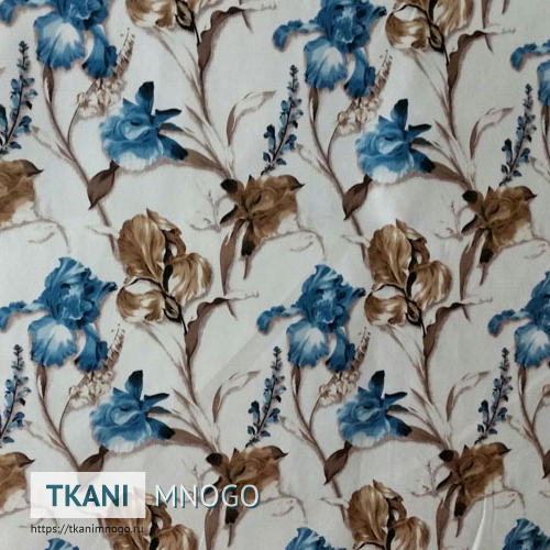 Фото внешнего вида микровелюра “NH6822-3” мультиколор, цветы.